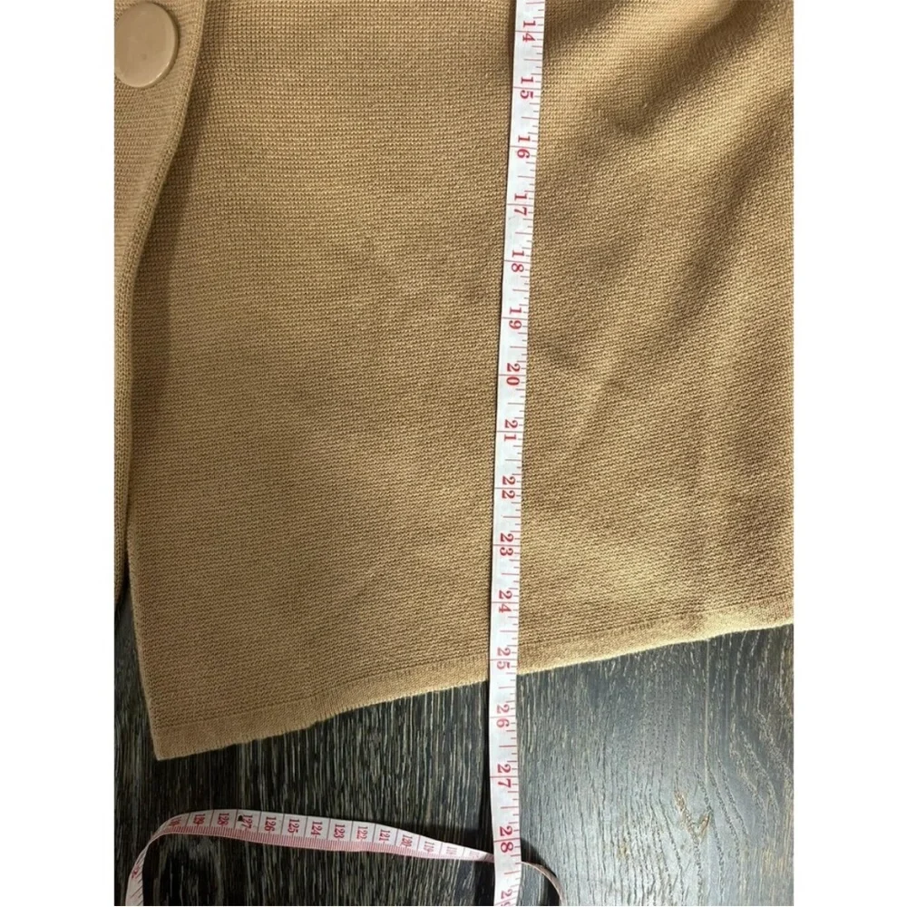 Talbots Camel Button-Front Cardigan - Picture 5 of 6